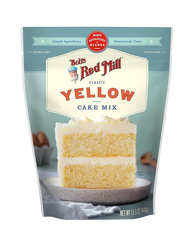 Bob's Red Mill Signature Yellow Cake Baking Mix, 15.5oz (Pack of 4) - Non GMO, Kosher