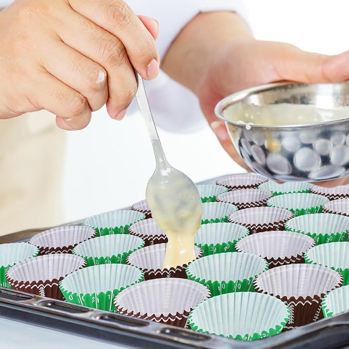Football Party Supplies: 300-Count Football Cupcake Liners & Wrappers - Game Day, Birthday, and Tailgate Parties - Premium Football Cake Decorations - Football Party Favors