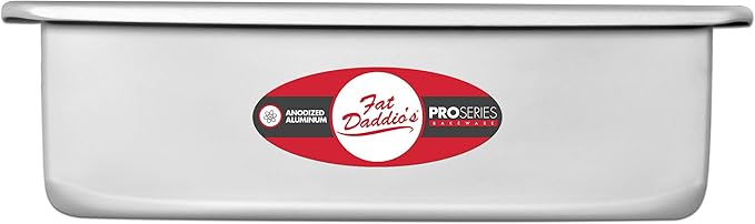 Fat Daddio's Anodized Aluminum 3-Tiered Odd Sheet Cake Pan Set, 3 Inch Deep