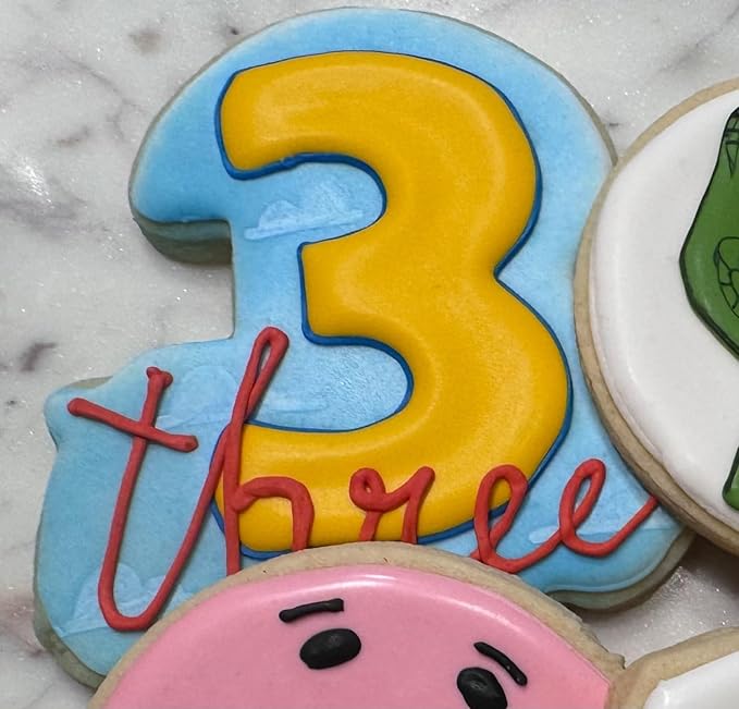 Large Number Cookie Cutter Set with Word-10 Piece-Diswasher Safe-#1#2#3#4#5#6#7#8#9#10 Fondant Cookie Cutter Shape