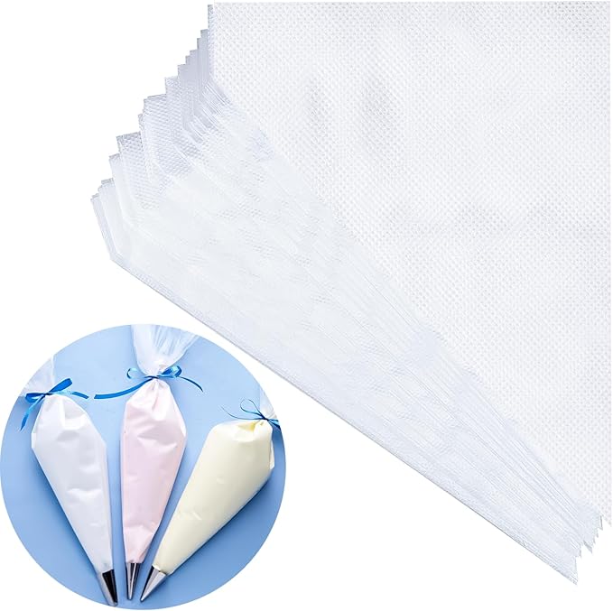 100PCS Piping Bag 12 Inch Disposable Cake Decorating Bag, Anti Burst Pastry Bags, Icing Piping Bags for Frosting for Cakes and Cookies Decoration