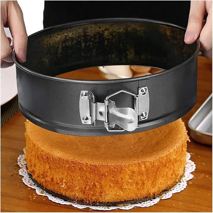 18/20/22/24/26/28 CM Pan Carbon Steel Baking Mold Bakeware Non Stick Spring Form Round Cake Baking Pan Cake Tool Kitchen Gadget(28 CM)