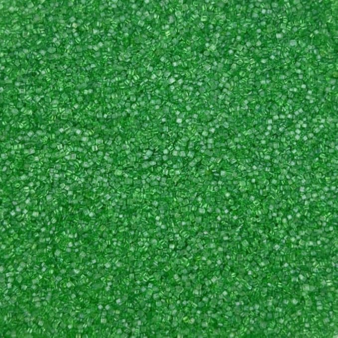 Sentovac Green Sanding Sugar Sprinkles | Edible Green Sprinkles for Cake Decorating | 1 Bottle 3.2oz Cookie Decorating Celebrations Wedding Shower Party Chirstmas Supplies