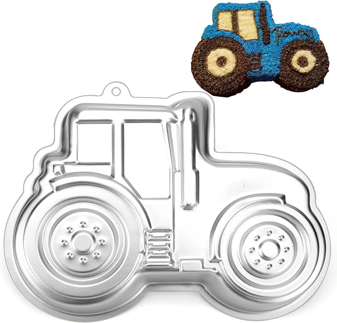Tractor Cake Pan, 3D Nonstick Birthday Cake Pan, Aluminum Alloy Cake Decorating Mold Baking Tools