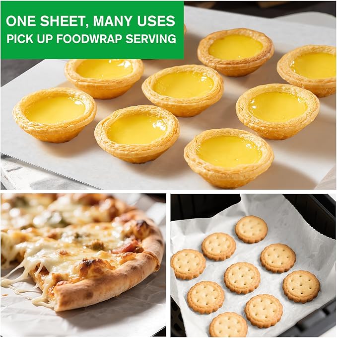 EcoDispose Precut POP UP Deli Paper Sheet Pack of 200, Interfolded Heavy Paper for Food Wrap and Serving (10" x 10-1/2", White）