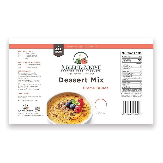 A Spice Above A Blend Above No-Bake Dessert Mixes, Best Sellers - Apple Pie, Creme Brulee, Cherry Pie, and Pumpkin