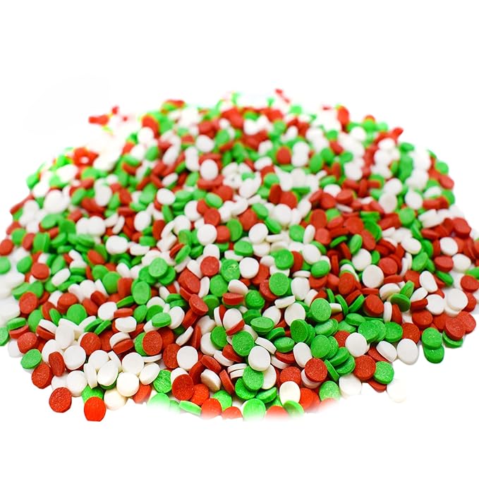 Christmas Sprinkles - Holiday Sprinkles For Baking And Decorating - A Variety Of Bulk Sprinkles Sure To Fit Every Baking Need For The Holidays - 4 Ounce Variety (Christmas Confetti)