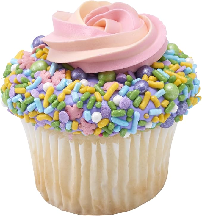DECOPAC Bloom Sweet Bloom Deluxe Fusion Mix, 26oz, Fancy Candy Sprinkles in Handheld Container, Edible Sprinkles For Celebration Cakes, Cupcakes, Cookies and Donuts, Spring Colors