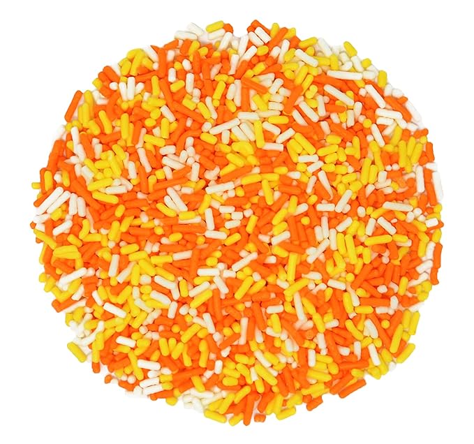 Mystic Sprinkles Autumn/Fall Sprinkle Mixes (Candy Corn Jimmy Mix 3oz)