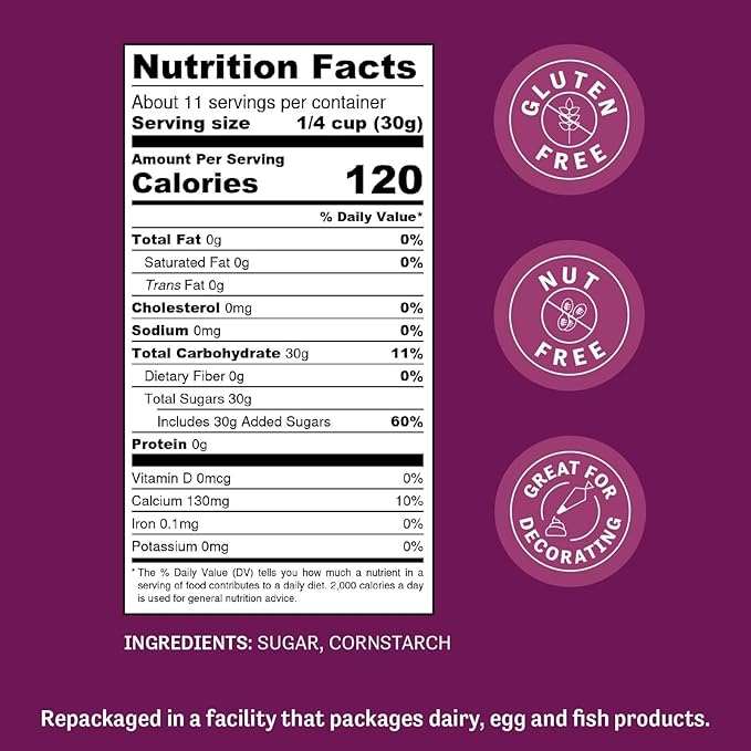Judee’s 6X Powdered Confectioners Sugar 11.25 oz - 100% Non-GMO, Gluten-Free, and Nut-Free - 6X Size Perfect for Icings, Frostings, and Dusting Baked Goods