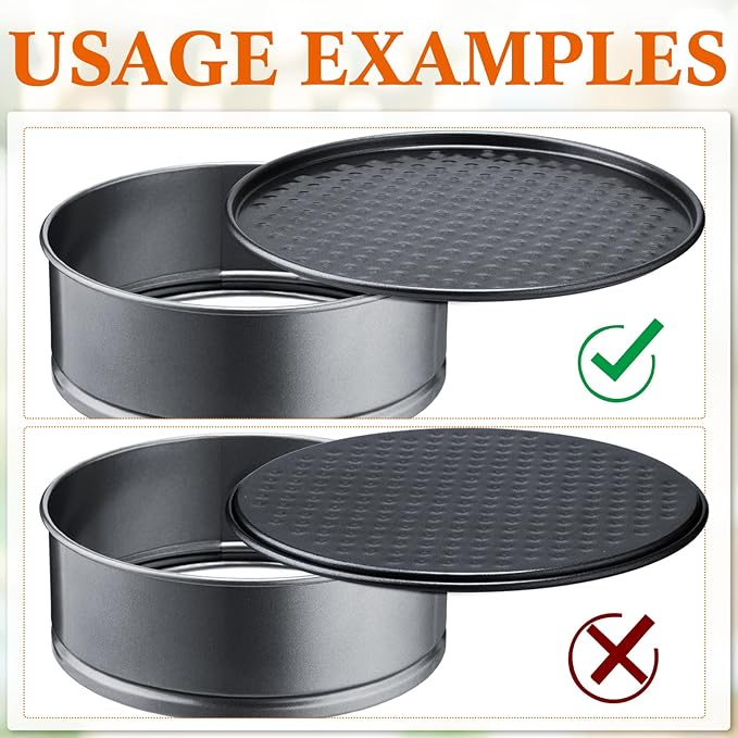 Sunnyray 16 Pcs Mini Springform Pans Set - Mini Cake Leakproof Cheesecake Pans, Carbon Steel Round Nonstick Cake Pan with Removable Bottom for Baking Cheesecakes, Pizzas, and Quiches (4.7 Inch)