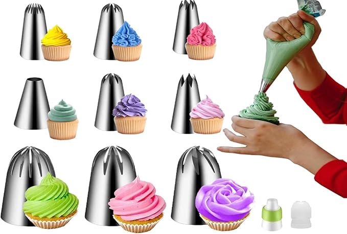Tingjia 179PCs Round Cake Pans Sets for Baking-Nonstick 8 Inch Springform Cake Pan Set of 3 with Cake Decorating Supplies Kit, Cake Leveler, Icing Tips, Piping Bags, Spatula, and Baking Pans Set