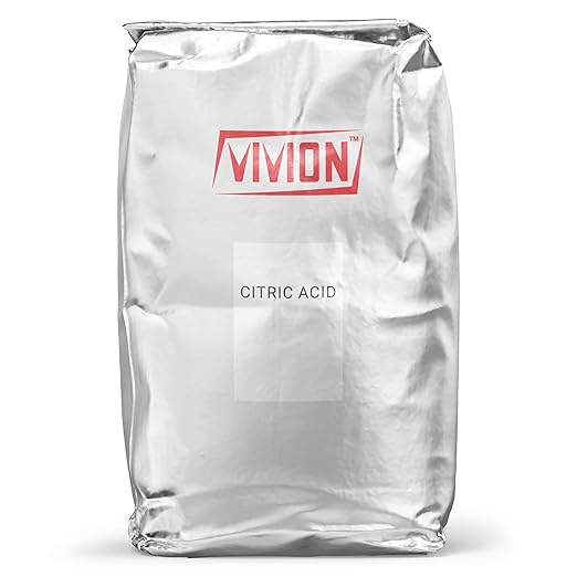 Citric Acid Powder - Bulk 50 lb - Food Grade - Anhydrous Fine Granular - Sour Flavor Enhancer & Preservative - Natural Cleaner Descaling Concentrate - Soap Skincare Bath Bomb Cosmetic Ingredient