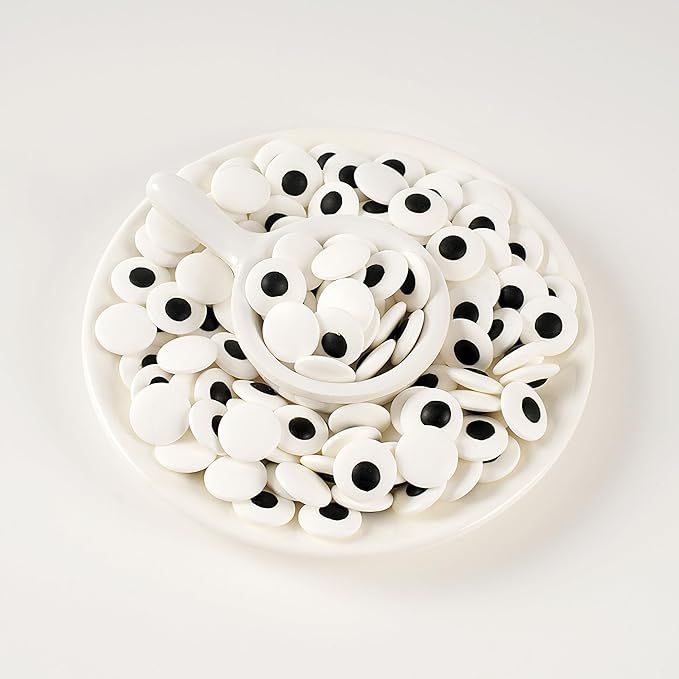 Kasvan Big Eyeballs Sugar Sprinkles - Edible Candy Eyeballs 85/3 Oz, Halloween Sprinkles, Baking Cake Decorations, Ice Cream Toppings and Cookie Decorating, Wedding Party Chirstmas Supplies