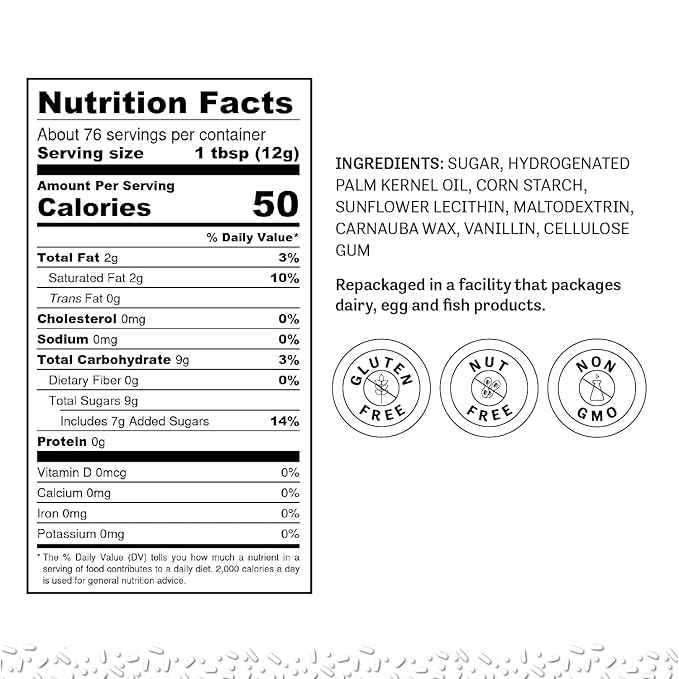 Judee's Gluten Free White Sprinkles - Gluten Free Baking & Nut Free Cake Decoration & Cupcake Sprinkles - Ice Cream Toppings & Edible Cake Decorations - 2 lb