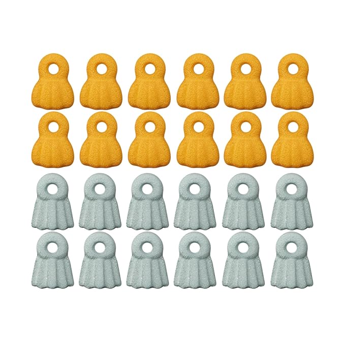 Gold and Silver Christmas Ornament Edible Sugar Cake Toppers, 24 Count