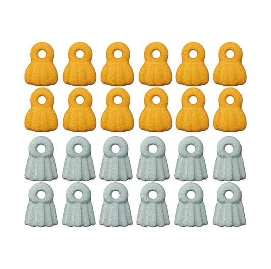 Gold and Silver Christmas Ornament Edible Sugar Cake Toppers, 24 Count