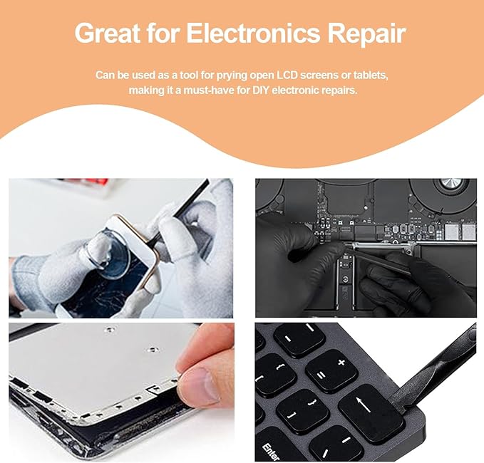 18 Pcs Plastic Multi-Purpose Scraper Tool,Dual-Ended Scraper Perfect for Cleaning in Kitchens,Bathrooms,and Cars.Remove Stickers, Labels and Dirt from Countertops,Floors,Sinks,Stoves