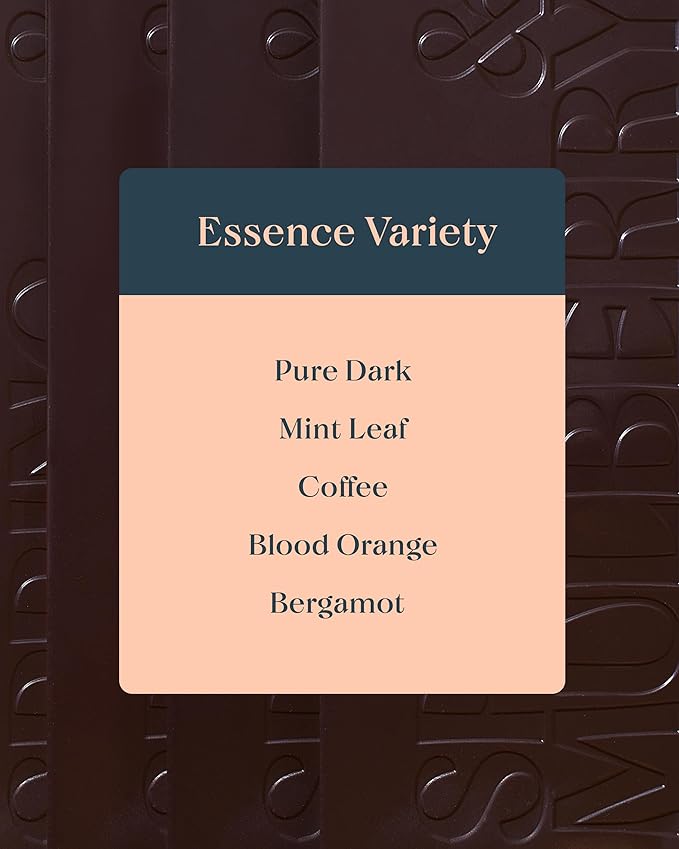 Spring & Mulberry Holiday Dark Chocolate Bars - Refined Sugar Free Dark Chocolate Sweetened w/Dates, Gluten Free Holiday Bars, Vegan Bar Treats - Essence Gift Set