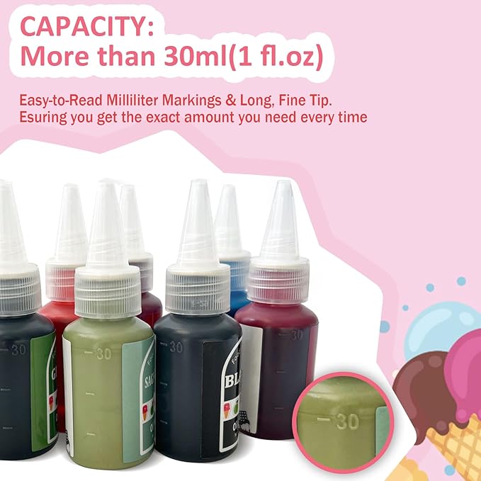 Black Oil Based Food Coloring for Chocolates Melts - 30ML Tasteless Liquid Edible Oils Food Dye Candy Cookies Decorating,Vivid Oil Food Color Baking Frosting Cake Decorations,Soap,Cosmetics