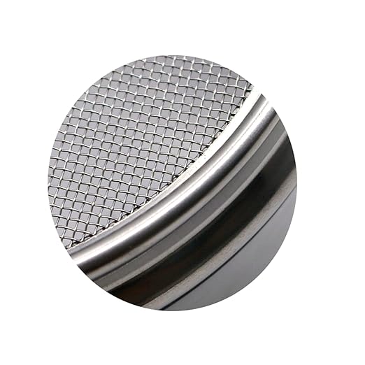 LABALPHA 20 Mesh Lab Sieves, Test Sieve #20 Mesh, 4'' Diameter, 304 Stainless Steel Wire Cloth (0.9mm)