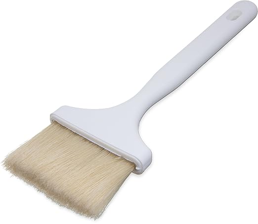 SPARTA 4037900 Meteor Boarhair Basting Brush, Dishwasher Safe With Built-In Plastic Handle, 3 Inches, Brown, (Pack of 12)