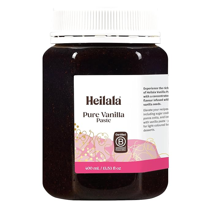 Heilala Premium Vanilla Bean Paste, 13.52 oz | Bulk Size for Baking | Gourmet Bourbon Variety with Real Specks | Chef’s Choice | Ethically Sourced | Certified B Corp