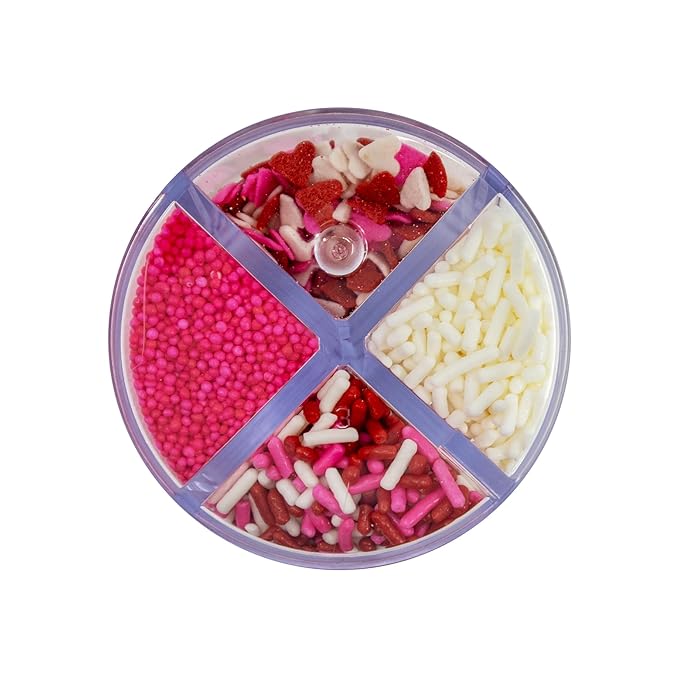 Mystic Sprinkles 4 Cell Sprinkle Assortments (Lot's of Love, Petite)