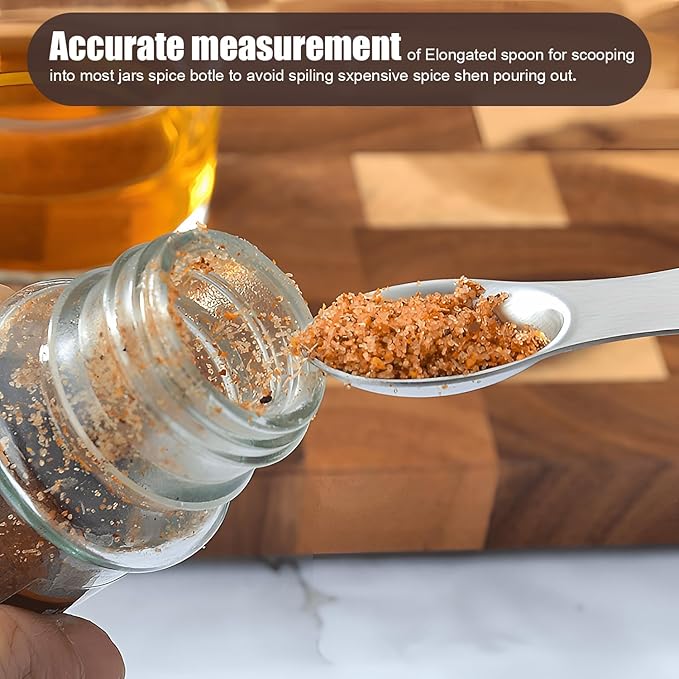 SHIKORI Magnetic Measuring Spoons Set Stainless Steel Stackable Dual Sided Nesting Teaspoons and Tablespoons for Measuring Dry and Liquid Ingredients-Multicolor 9 Pcs