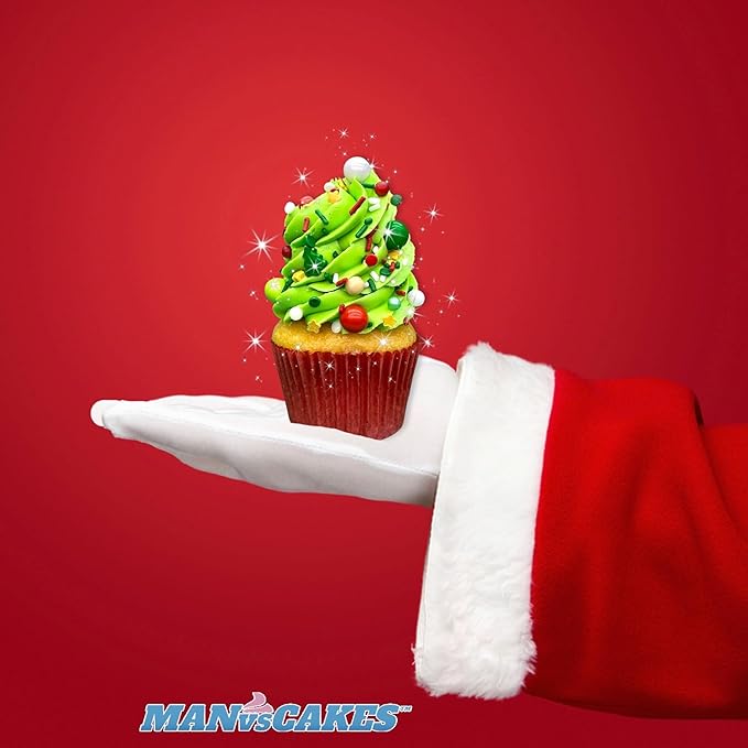 Elfin Around Sprinkle Medley | Christmas Sprinkles | Cookie Sprinkles | Cake Sprinkles | Holiday Sprinkles | Jimmies | Manvscakes | 8 Ounce Bag