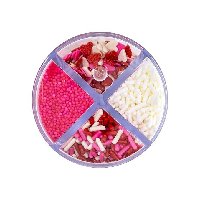 Mystic Sprinkles 4 Cell Sprinkle Assortments (Lot's of Love, Midi)