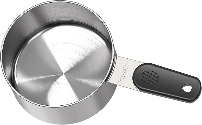 1 Cup Magnetic Grips Stainless Steel Measuring Cup -1PCS