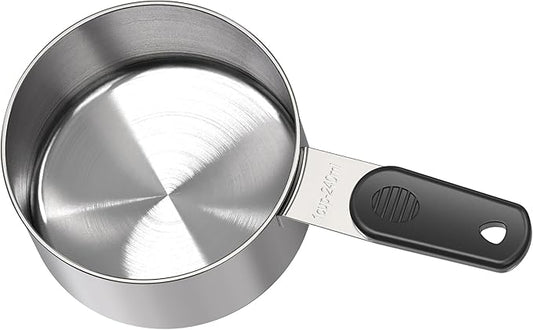 1 Cup Magnetic Grips Stainless Steel Measuring Cup -1PCS