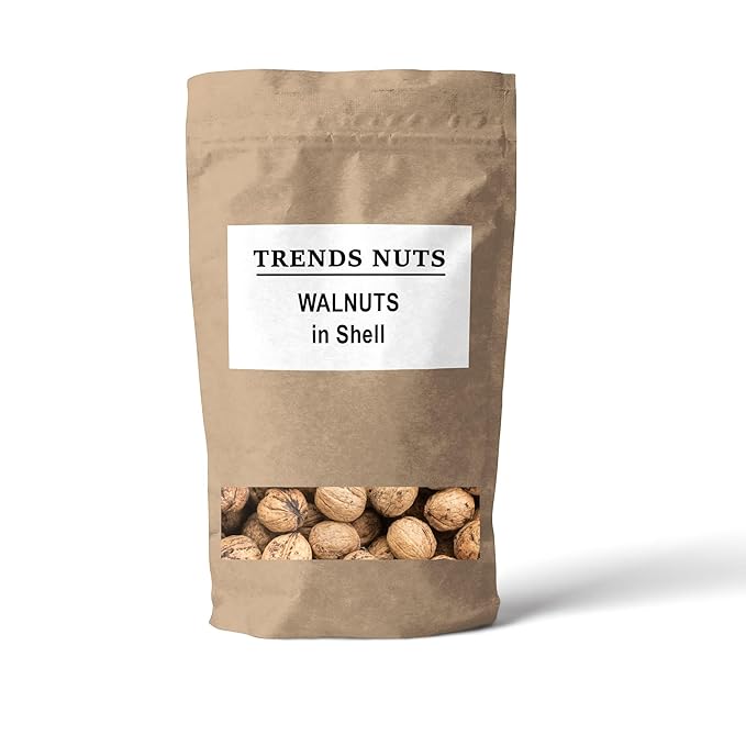 Trends Walnuts in Shell – Fresh, Natural, and Nutrient-Rich, Perfect for Snacking, Baking, and Cooking Fresh Walnuts in Shell – Non-GMO (2lbs)
