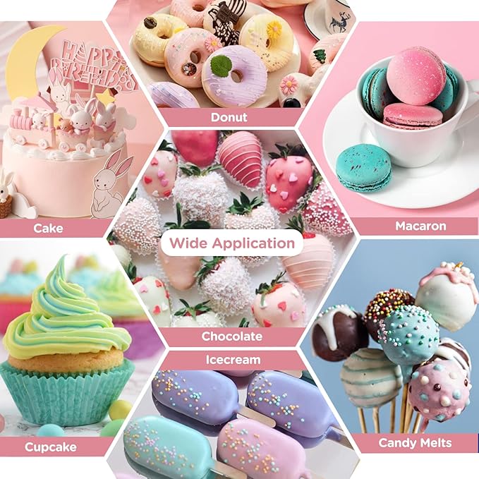 Oil Based Food Coloring for Chocolate - 30 Milliliters Upgraded Blush Oil Food Color for Baking Cake Decorating, Edible Food Dye for Candy Melts Cookies Easter Egg Icing Fondant Meringues