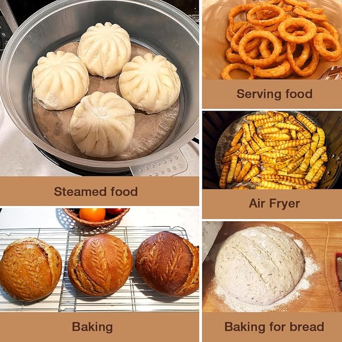300 Pcs 8 Inch Round Parchment Paper, Round Parchment Paper for Baking, Round Parchment Liners for Tortillas, Cake Pan