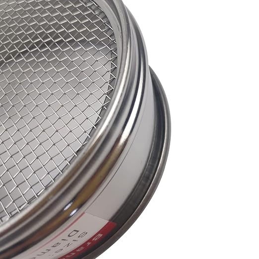 LABALPHA 10 Mesh Lab Sieves, Test Sieve #10 Mesh, 4'' Diameter, 304 Stainless Steel Wire Cloth (2mm)