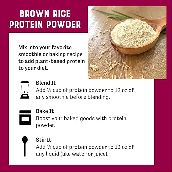 Judee's Gluten Free Brown Rice Protein Powder - Plant-Based Vegan Protein - Gluten-Free Meal Replacement - 1.5 lb, Unflavored