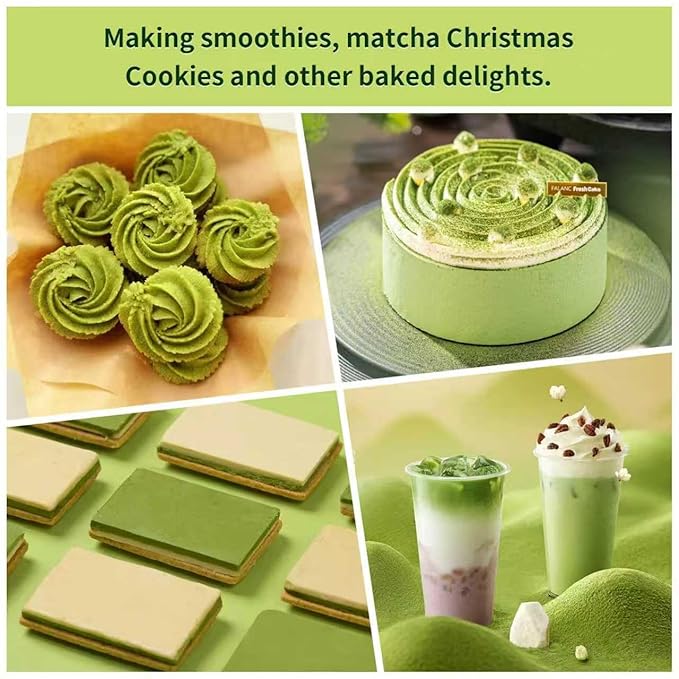 GaoGaoFen Matcha Green Tea Powder,8.1oz/230g,Premium Pure Matcha Powder for Baking, Lattes,ice cream and Smoothies,Culinary Grade, Zero Sugar No Additives