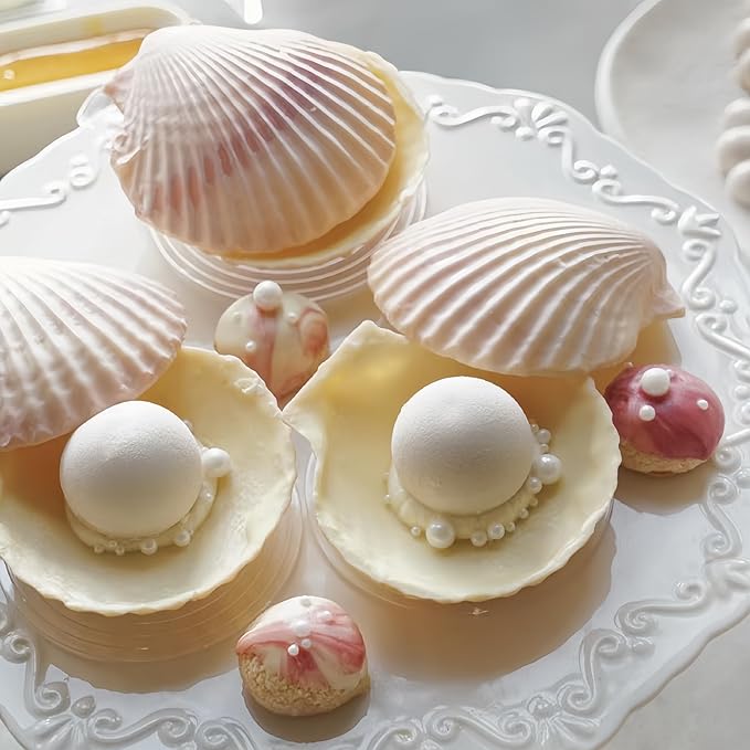 Edible White Sugar Pearls Sprinkles Candy Mix Size Pearls Cake Decorations Cupcake Toppers Cookie Decorating Perfect for Wedding Party Valentine Halloween Christmas Supplies 4.58OZ