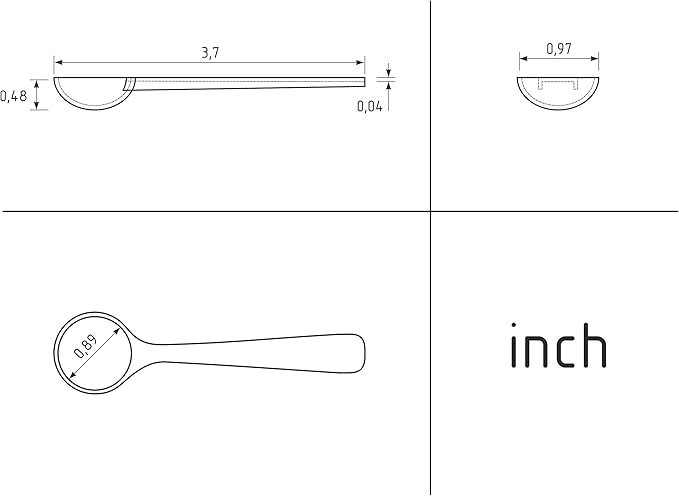 1.5g Plastic Measuring Spoons (3ml) – Pack of 5 Small Scoops for Protein Poweder, Baby Formula, Coffee, Baking, Pet Food – Approx. 3/10 Teaspoon Scoop (tsp)