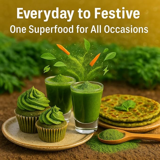 Confect Moringa Leaf Powder | 100% Pure & Natural Green Powder for Smoothies, Tea, Juices & Cooking | Vegan, Gluten-Free, No Additives, Non-GMO – 8 OZ