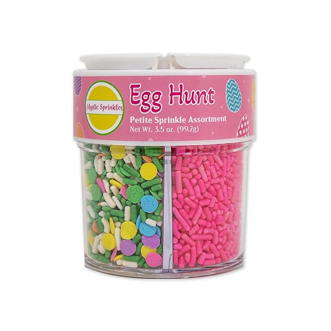 Mystic Sprinkles 4 Cell Sprinkle Assortments (Egg Hunt, Petite)