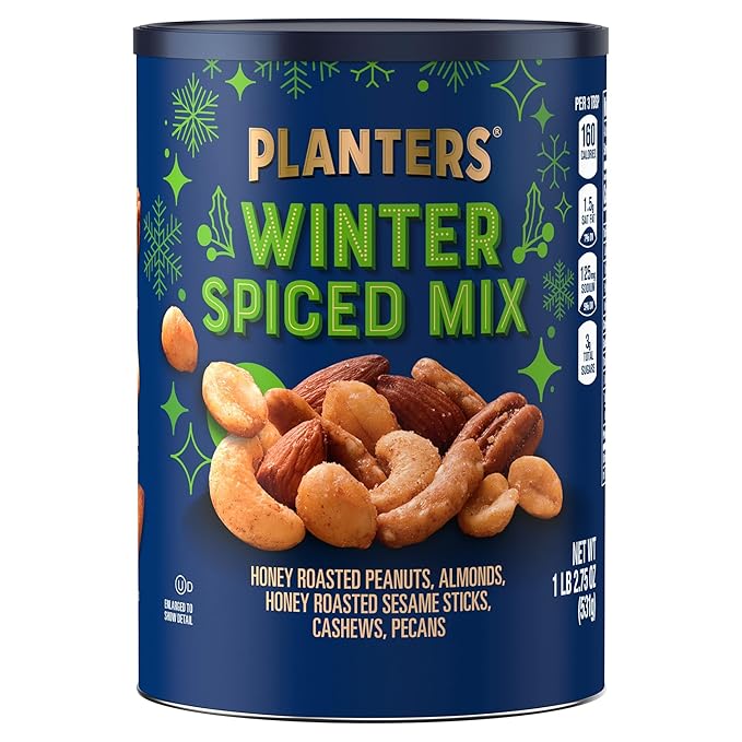 Planters Winter Spiced Mix Canister, 18.75 Ounce