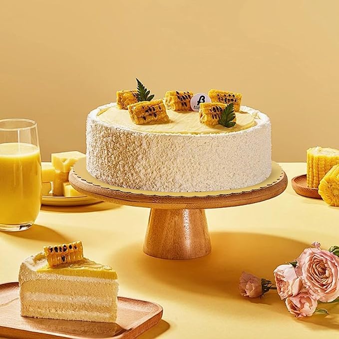 55 Pack 12 Inch Gold Cake Boards, Rounds Cake Cardboard, Flower Edge Cake Base, Disposable Round Cake Board for Wedding, Party, Anniversaries, Birthday Decor