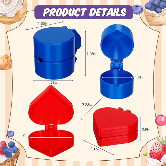 2 Pcs Round and Heart Cake Pop Mold Press Set, Sphere and Heart Cake Pop Cutter and Pusher, Baking Tools Accessories for Home Baking, Birthday Parties, Wedding Desserts