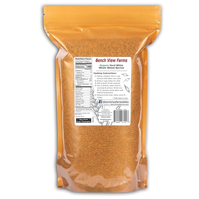 Organic Hard White Wheat Berries