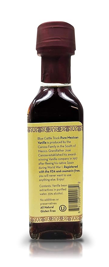 Blue Cattle Truck Trading Co. Pure Gourmet Mexican Vanilla Extract, Small, 3.3 Ounce…