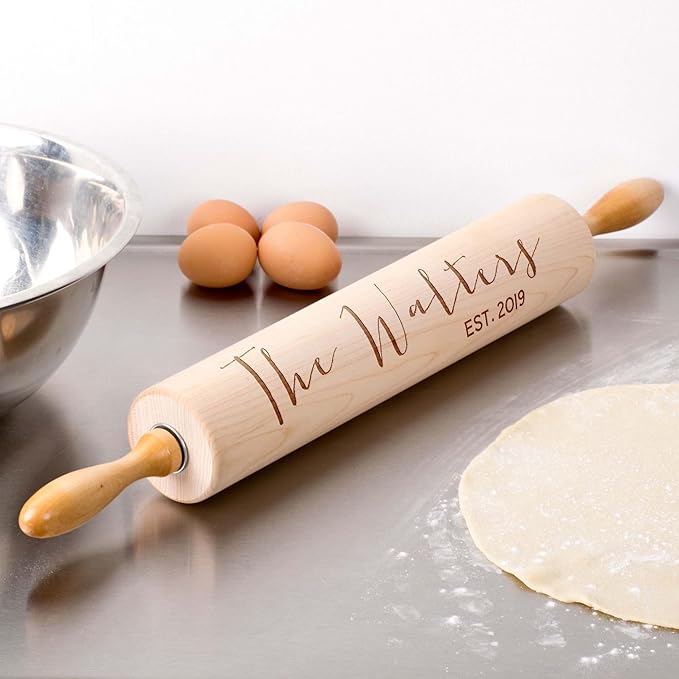 Personalized Wood Rolling Pin, Baking Award Gift, Gifts for Grandma, Chefs and Bakers (Baking Award)