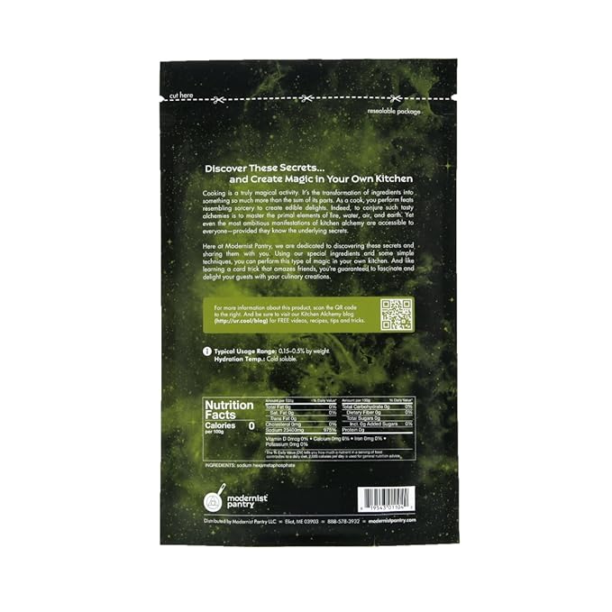 Pure Sodium Hexametaphosphate ⊘ Non-GMO Vegan OU Kosher Certified - 400g/14oz